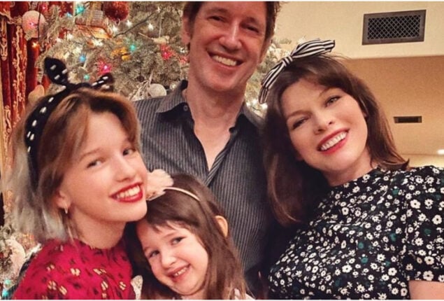 Milla Jovovich Enjoys Snow Day With Daughter Dash