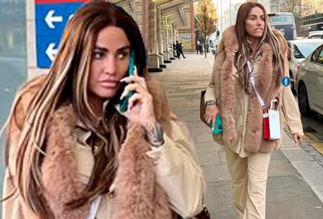 Katie Price appears in public or the first time since leaked recording scandal