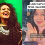 Woman purchases pizza as Neha Kakkar while singing her songs