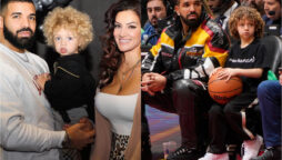 Aubrey Drake’s son Adonis looks a grown-up kid at the Slam Dunk event