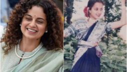 Kangana Ranaut shared her childhood photo in Mom’s saree