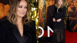 Olivia Wilde looks stunning in stylish black blazer amid breakup