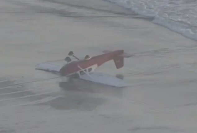 One dead as plane crash-lands near Santa Monica Pier