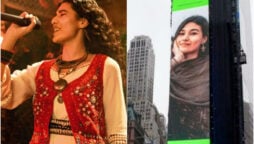 Shae Gill shines brightly in New York’s Times Square