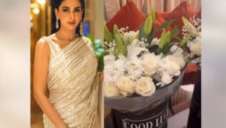 Find out who sent these “good luck” bouquets to Saba Qamar