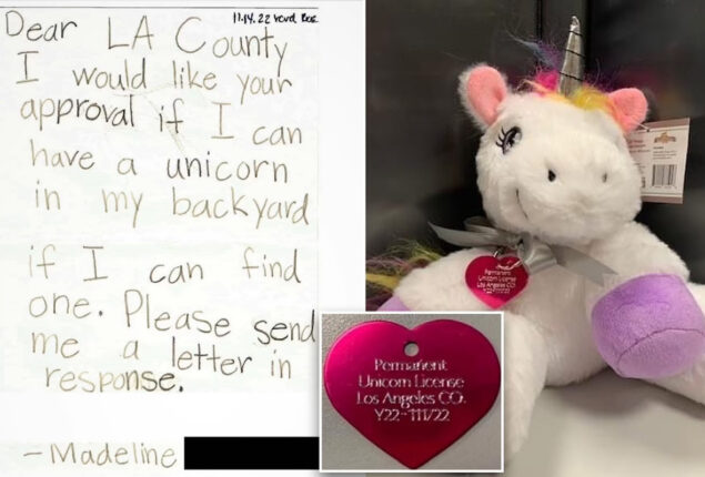 Little girl gets first-ever unicorn license; now she must find one