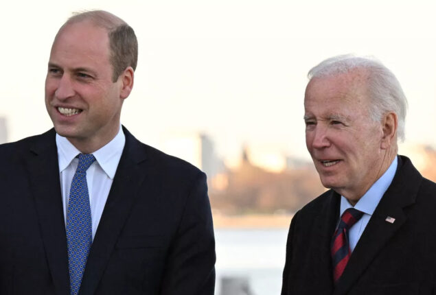 Prince William Joins President Joe Biden in Boston