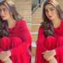 Nawal Saeed wins heart in red outfit