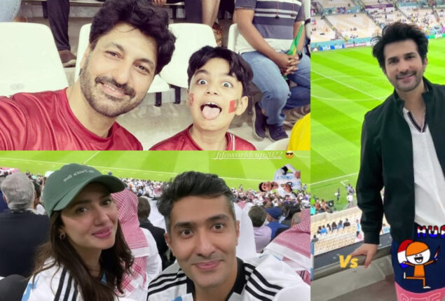 Mahira Khan, Syed Jibran and others spotted at FIFA World Cup 2022 in Qatar