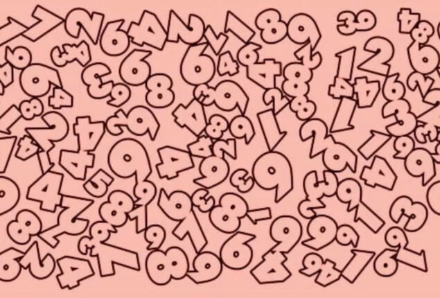 Optical Illusion: Find number 5 in 10 seconds