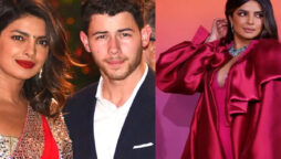 Priyanka Chopra takes internet by storm in her dark pink attire