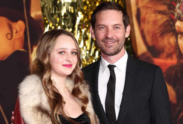 Tobey Maguire and daughter Ruby make red carpet appearance