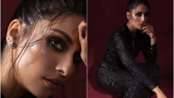 Ayeza Khan looks Beautiful in a sparkling black dress