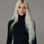 Kim Kardashian displays her raw hair