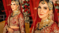 Anoushay Abbasi looks beautiful & stylish in bridal photoshoot