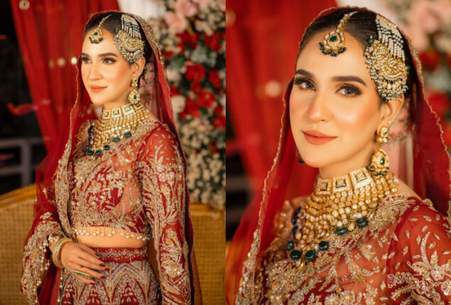Anoushay Abbasi looks beautiful & stylish in bridal photoshoot