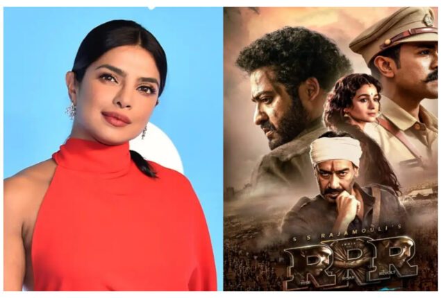 Priyanka Chopra congratulates Ram Charan, Jr NTR, and crew