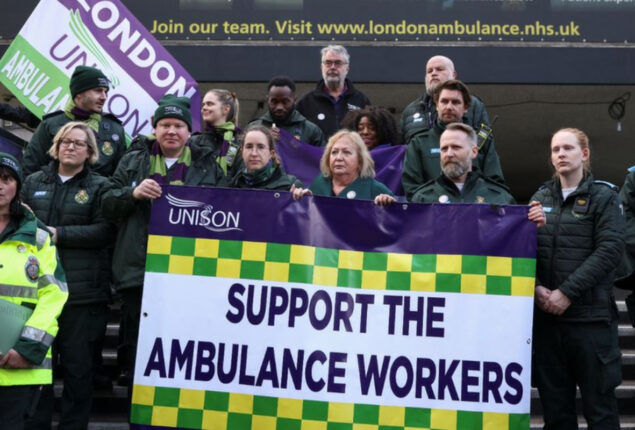 England ambulance workers will strike again in January
