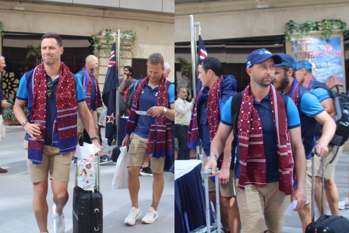 PAK vs NZ: New Zealand team welcomed in traditional-style at Karachi