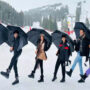 Hrithik Roshan poses in snow with Saba, and his sons from Europe