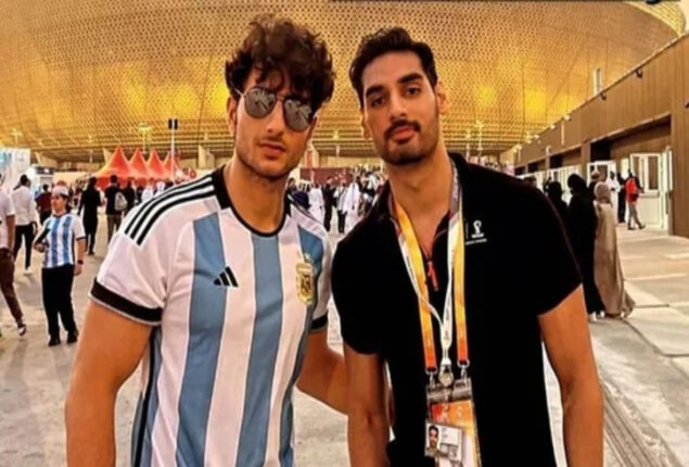 Ibrahim Ali Khan shares pic from FIFA World Cup with Ahan Shetty