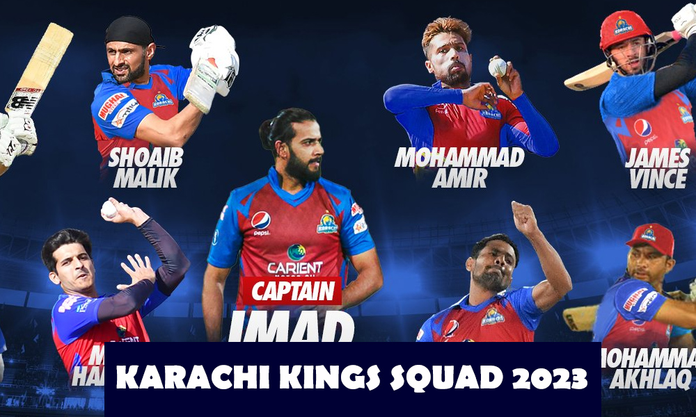 Karachi Kings Squad 2023 | PSL 8 Karachi Kings Squad & Player's list | PSL Draft 2023