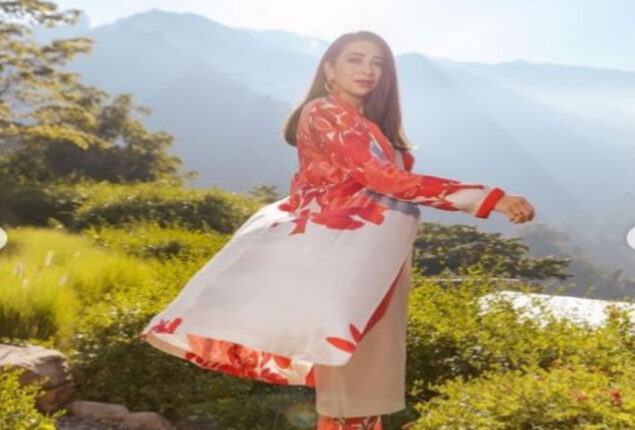 Karisma Kapoor soaks in sun at Rishikesh surrounded by mountain