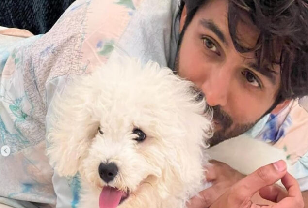 Kartik Aaryan starts the pre birthday celebration of his pet Katori