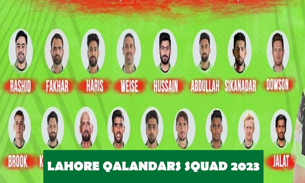 Lahore Qalandars Squad 2023 | PSL 8 Lahore Qalandars Squad & Player's list | PSL Draft 2023