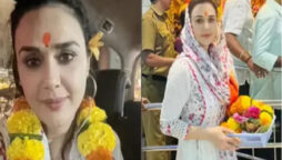 Preity Zinta visits Siddhivinayak temple as she returns to India