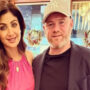 Shilpa Shetty is all smiles as she poses with Wayne Rooney