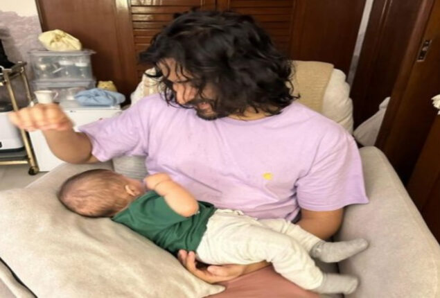 Sonam Kapoor shares new pic of Harshvardhan Kapoor and Vayu