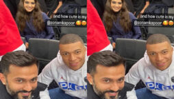 Sonam Kapoor poses with Anand Ahuja, Kylian Mbappe in pictures