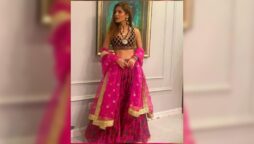 Ayesha Omar radiates elegance in shocking pink lehenga set 