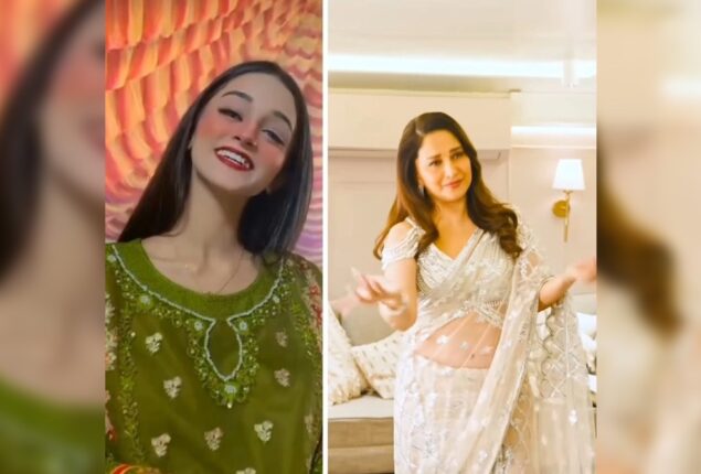 Madhuri Dixit recreates viral dance of Ayesha on ‘Mera Dil Yeh Pukare Aaja’