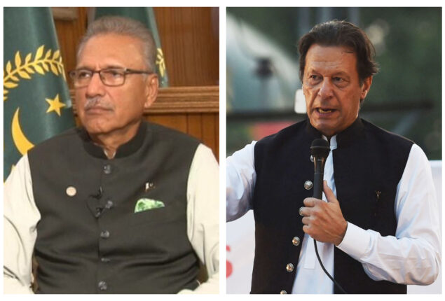 President Alvi, Imran Khan discuss political situation