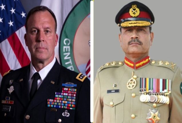 US CENTCOM chief discusses security cooperation with COAS Munir