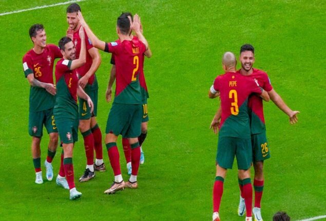 Portugal advances to the round of eight at the World Cup after thrashing Switzerland.