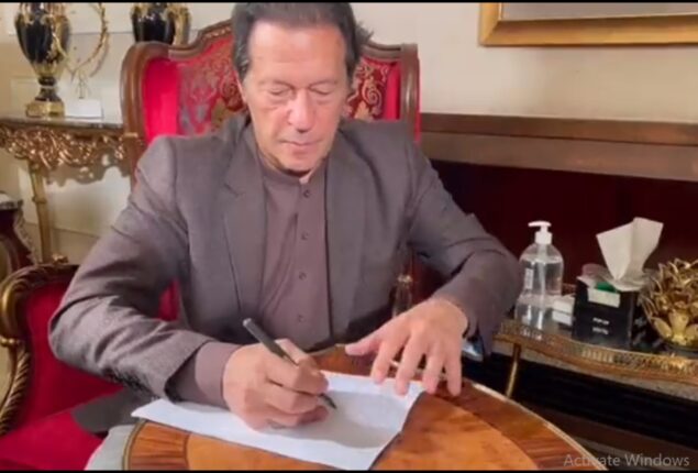 Imran Khan writes letter to CJP demanding justice for Arshad Sharif’s murder