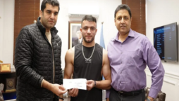 Usman Wazeer, a boxing champion, received recognition for upholding Pakistani pride