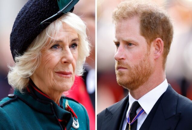 Queen Consort Camilla occupied Prince Harry’s room