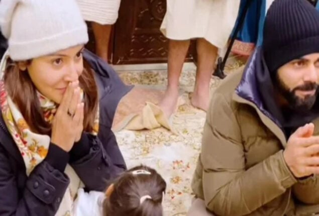 Anushka Sharma, Virat Kohli pray with Vamika in unseen video