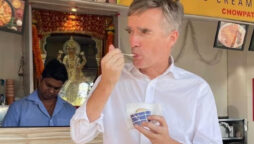 British High Commissioner tastes India’s sandwich, chilli ice cream