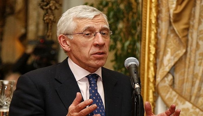 Former British secretary Straw
