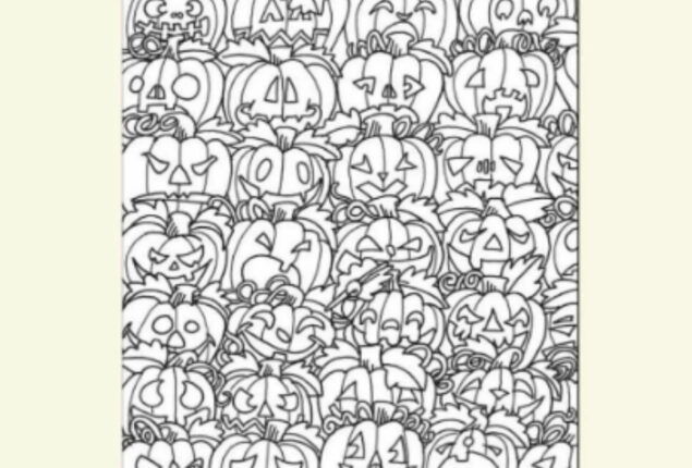 Seek and Find: Find hummingbird among the jack o’lanterns 