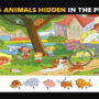 Picture Puzzle: Find all animals in the image in 11 seconds