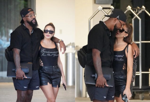 Marcus Jordan & Larsa Pippen embrace on date in Miami