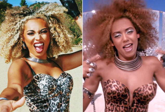 Mel B’s mini-me daughter Phoenix recreates her Spice Girls looks