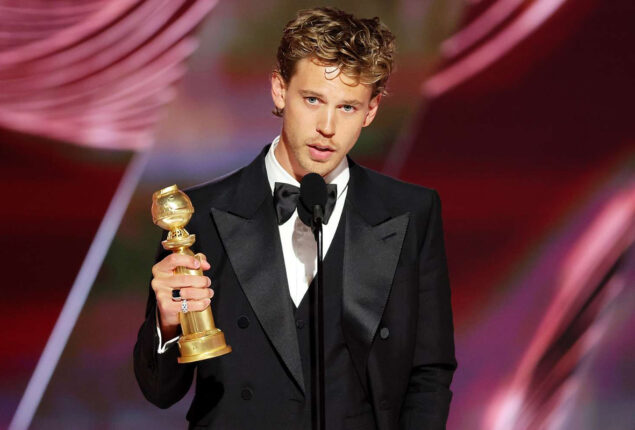 Fans mock Austin Butler for using fake Elvis voice in Golden Globes 2023 speech