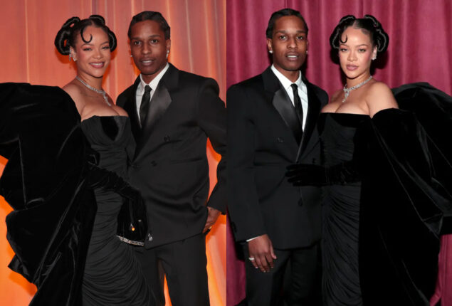 Rihanna adds glitz to Golden Globe 2023 in velvet & diamonds